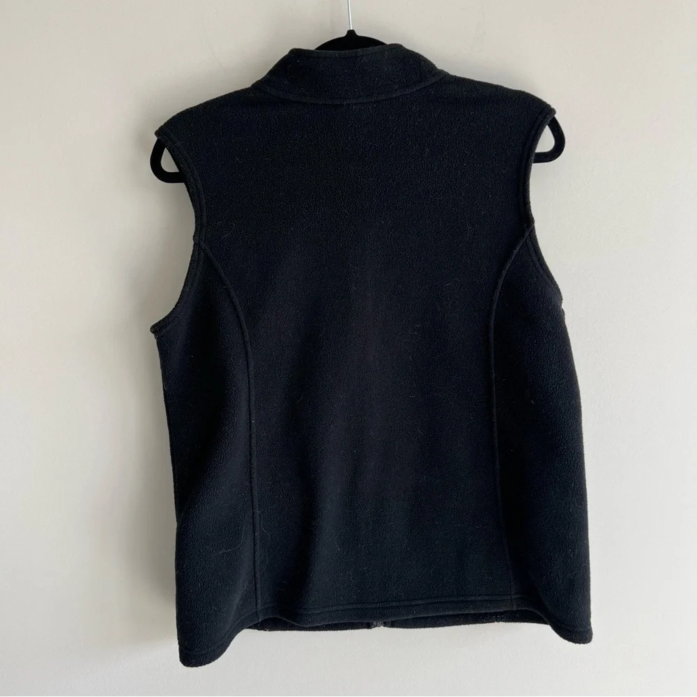 LL Bean black lightweight polartech all seasons access fleece zip up vest large